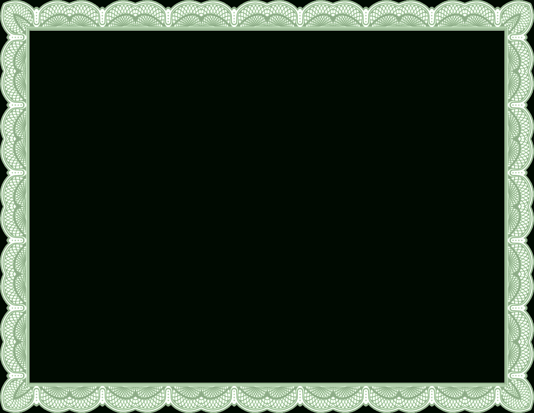Gift Certificate Border Transparent Png Clipart Free For Free Printable Certificate Border Templates