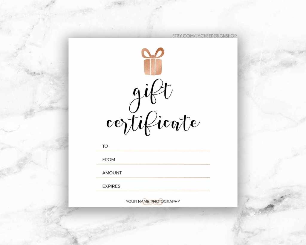 Gift Certificate Template | Free Download Template Design With Free Photography Gift Certificate Template