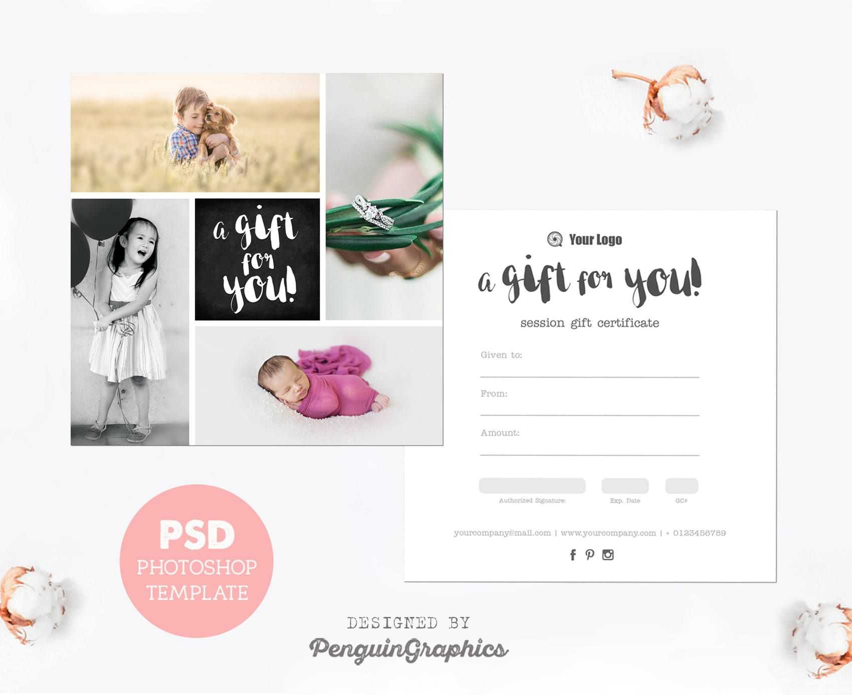 Gift Certificate Template. Photography Mini Session Gift Regarding Free Photography Gift Certificate Template