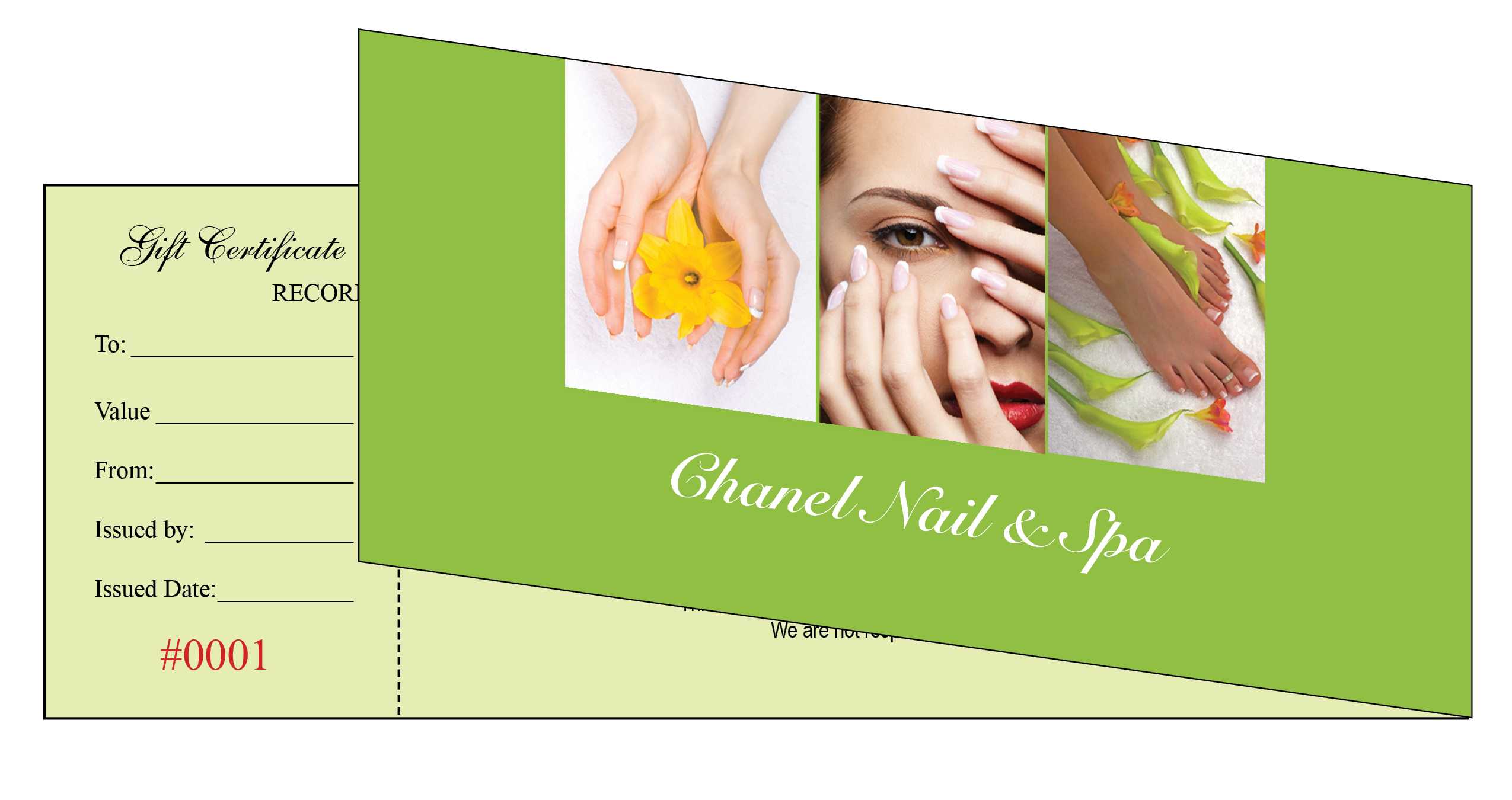 Gift Certificates Printing For Nail Salon With Regard To Nail Gift Certificate Template Free