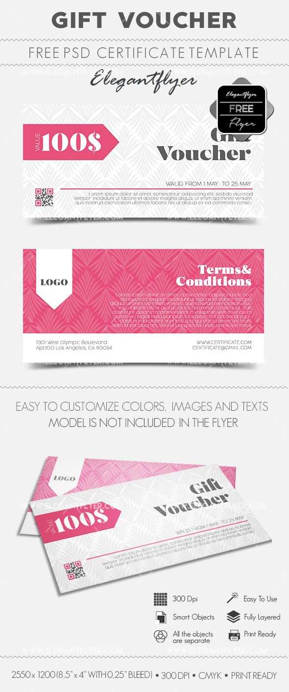 Gift Voucher – Free Gift Certificate Psd Template | Design Inside Gift Certificate Template Photoshop