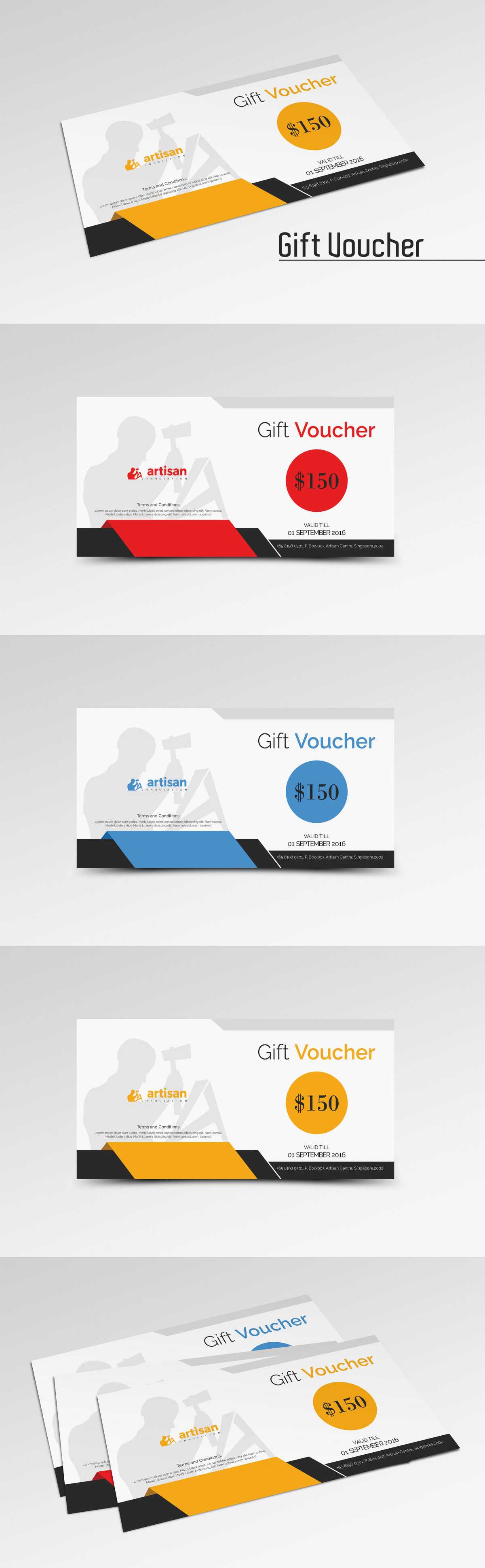 Gift Voucher Template Ai, Eps, Psd | Gift Voucher Templates Pertaining To Gift Card Template Illustrator