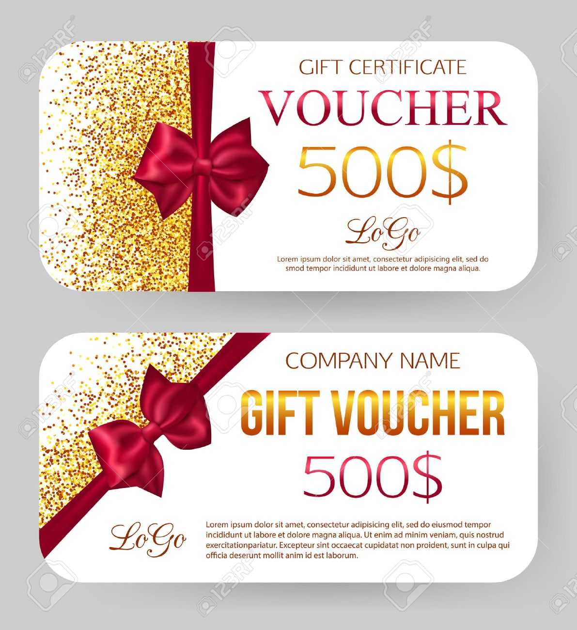 Gift Voucher Template. Golden Design For Gift Certificate Coupon Pertaining To Magazine Subscription Gift Certificate Template