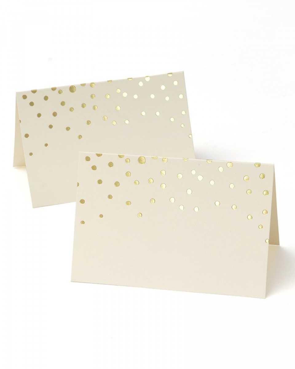 Gold Foil Dots Place Cards Inside Gartner Studios Place Cards Template