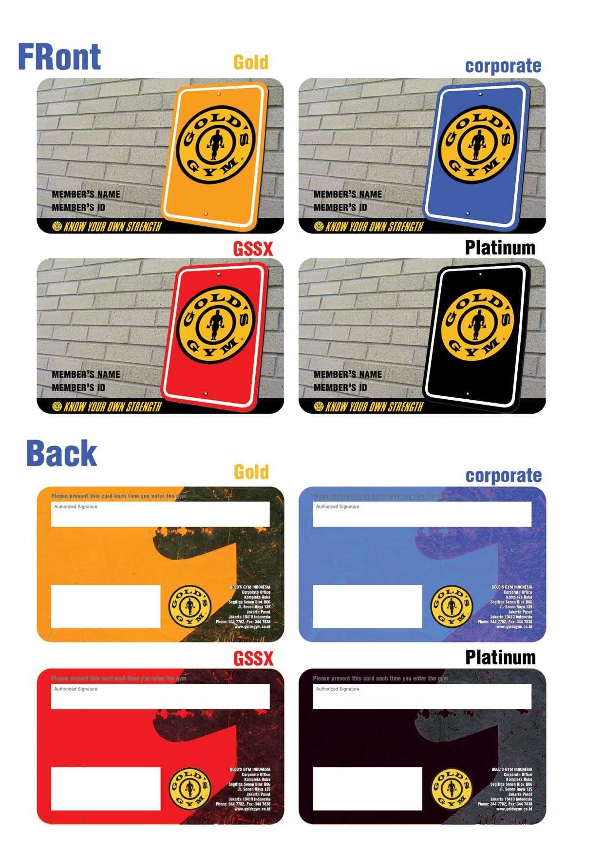 Gold Gym Membership Card | G I F T S Inside Gym Membership Card Template