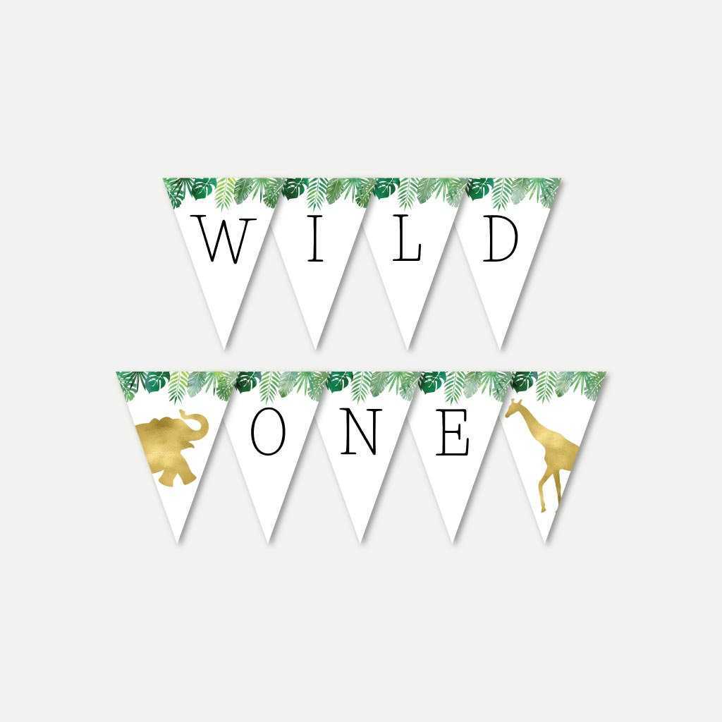 Gold Safari Baby Shower Banner Template – Baby Shower Banner Custom,  Editable Banner For Party, Baby Shower Supplies Regarding Baby Shower Banner Template