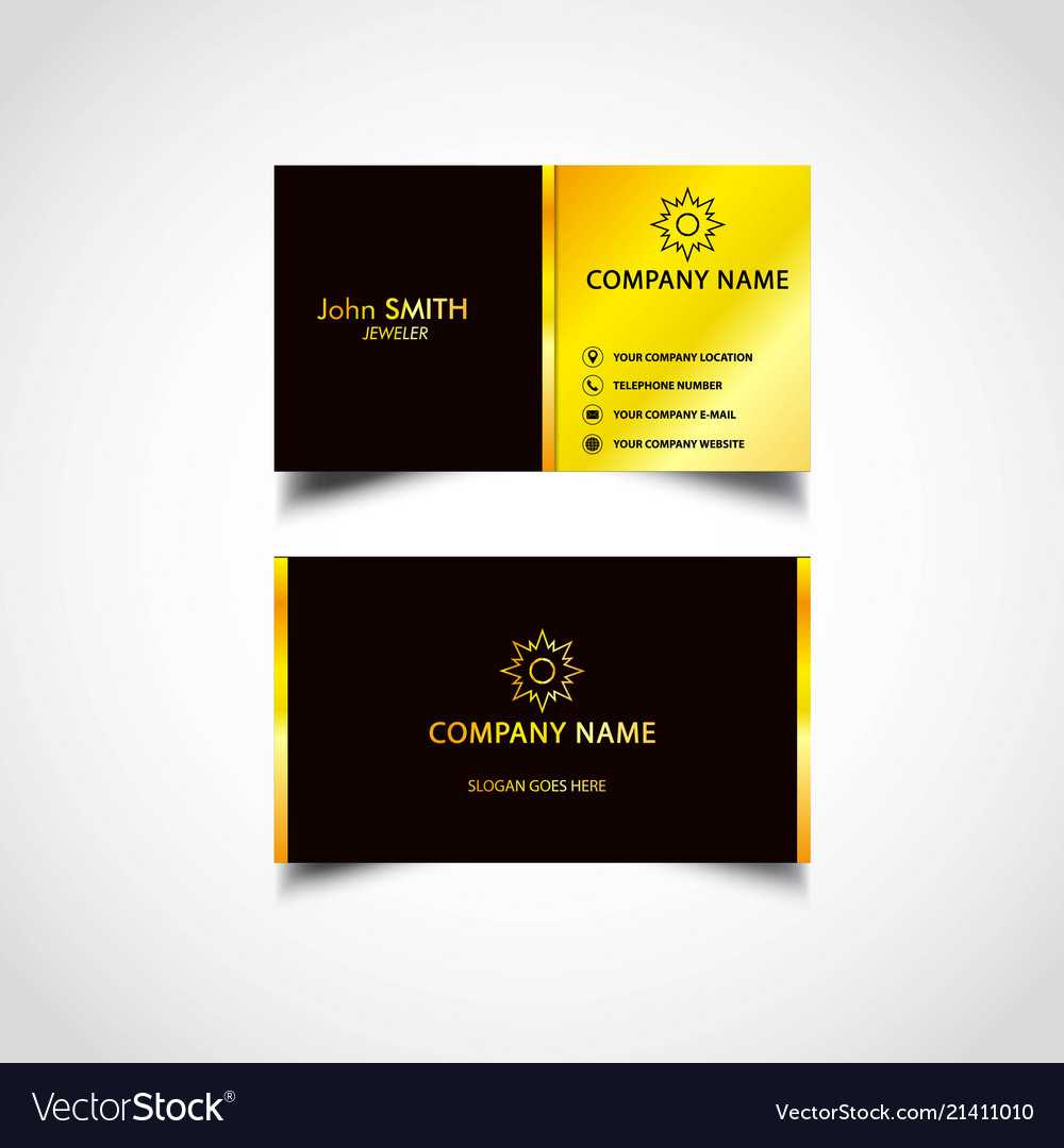 Golden Luxury Business Card Templates Pertaining To Company Business Cards Templates