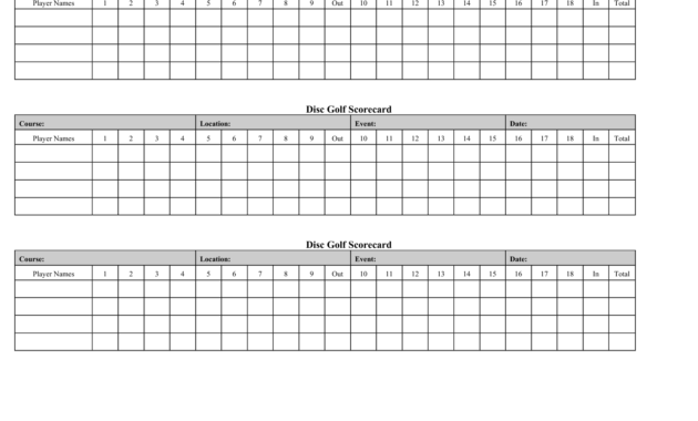Golf Score Card Template | Running | Golf Score, Golf Crafts with regard to Golf Score Cards Template