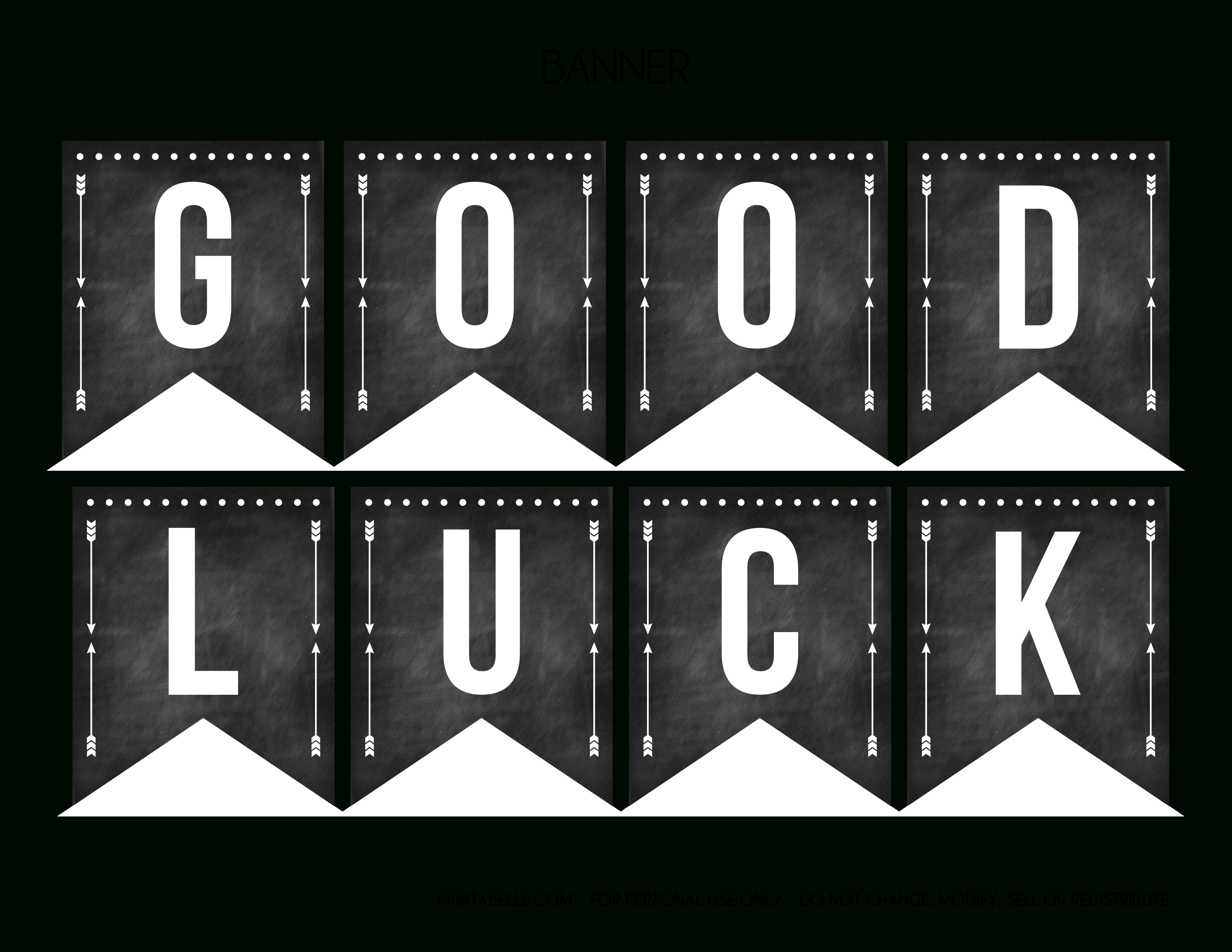 Good Luck Banner Template Best Template Examples | Sweet In Regarding Good Luck Banner Template