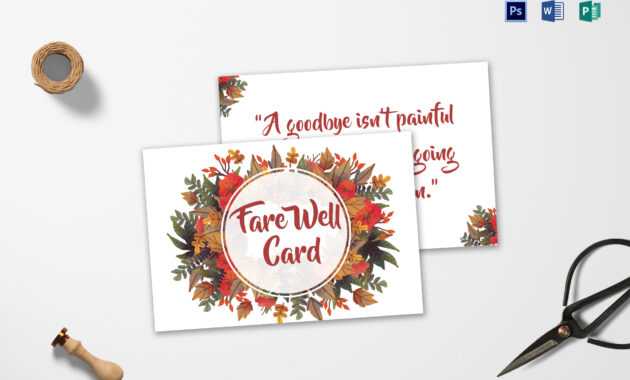 Goodbye Farewell Invitation Card Template within Farewell Card Template Word