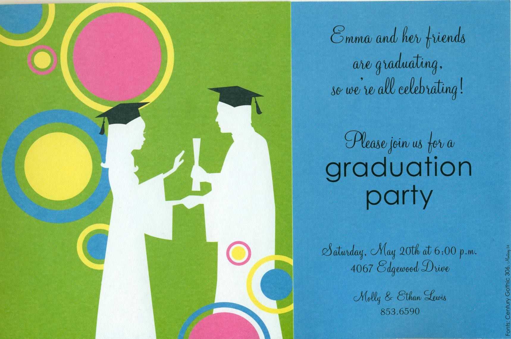 Graduation Invitation Templates Free Download | Graduation Throughout Graduation Party Invitation Templates Free Word
