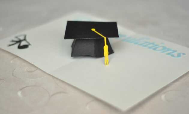 Graduation Pop Up Card: 3D Cap Tutorial | Cards - Pop Up regarding Graduation Pop Up Card Template