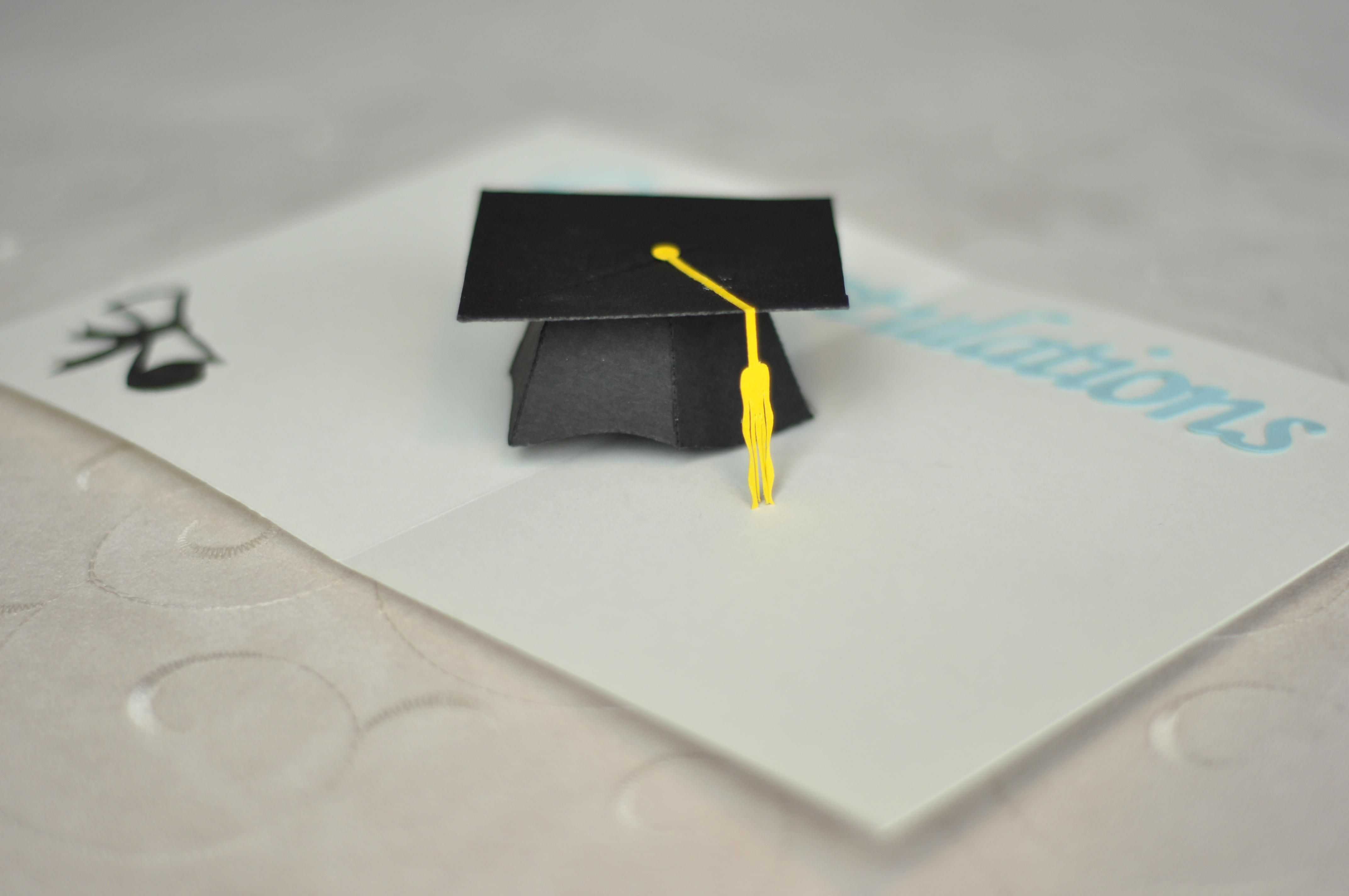 Graduation Pop Up Card: 3D Cap Tutorial | Cards – Pop Up Regarding Graduation Pop Up Card Template