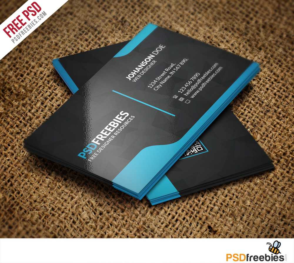 Graphic Designer Business Card Template Free Psd In Name Card Photoshop Template