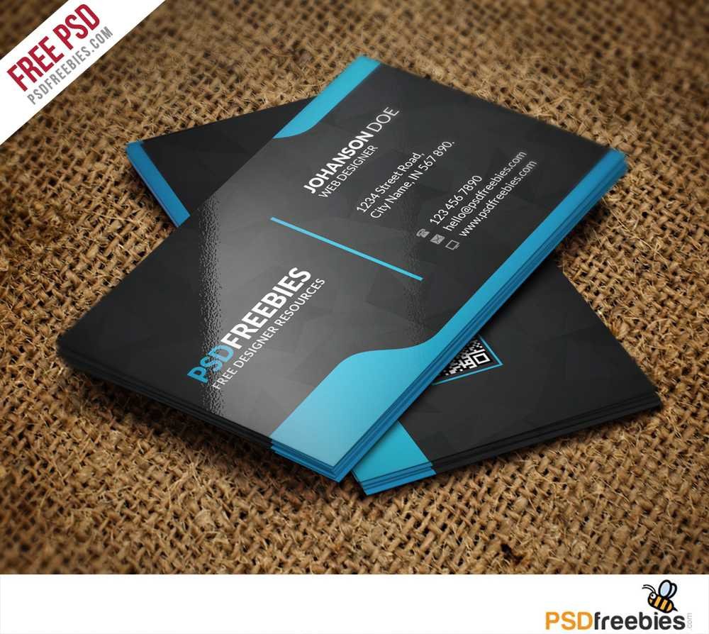 Graphic Designer Business Card Template Free Psd In Name Card Template Photoshop