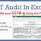 Gst Audit In Excel Format For Data Center Audit Report Template