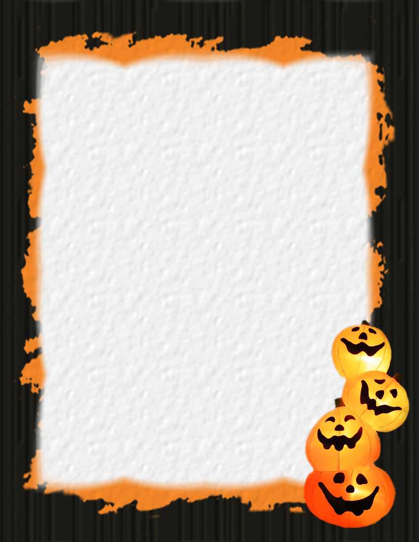 Halloween 1 Free Stationery Template Downloads Regarding Free Halloween Templates For Word