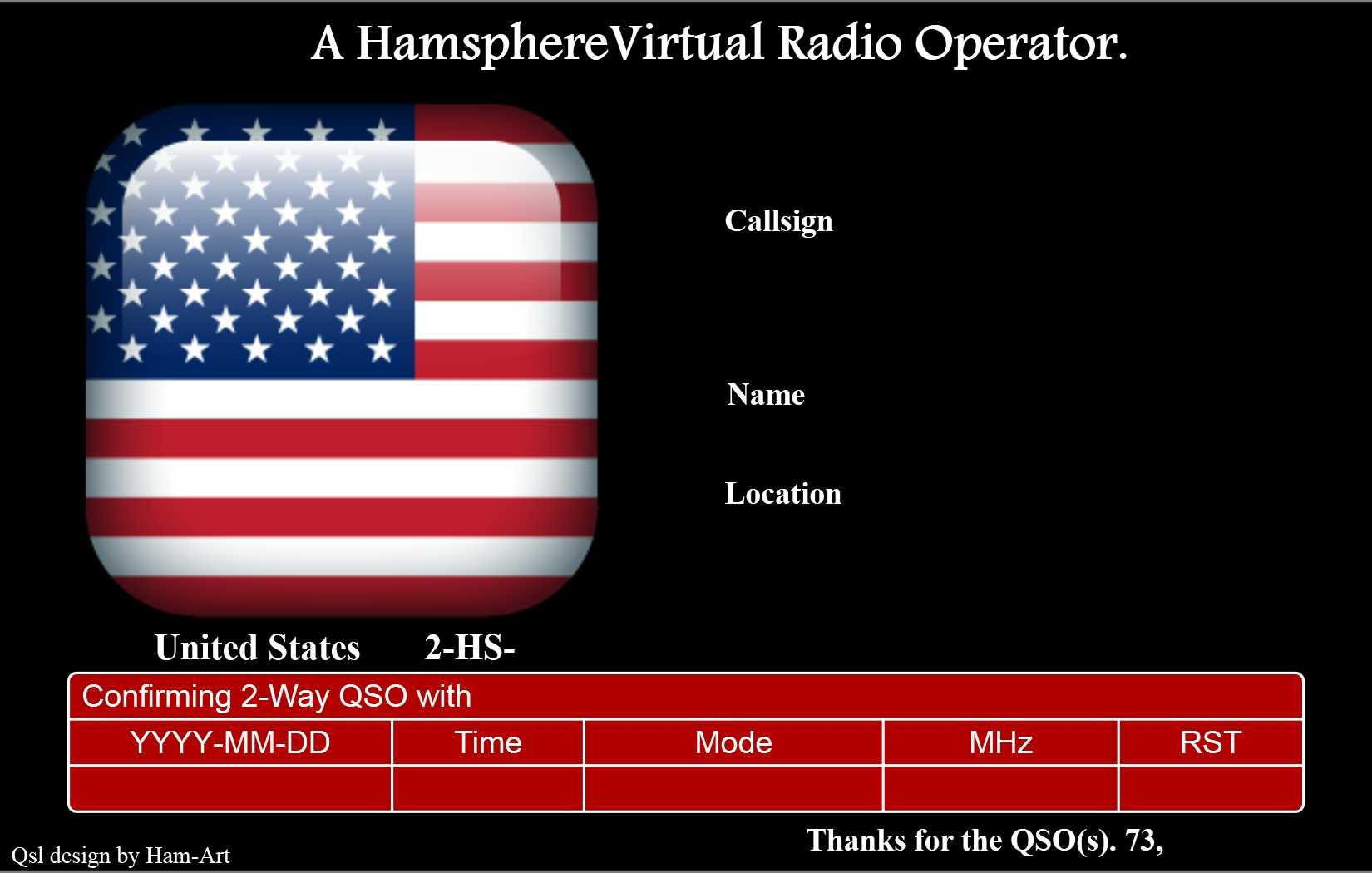 Hamsphere Qsl Templates | Kd0Pnp Ham Radio Within Qsl Card Template