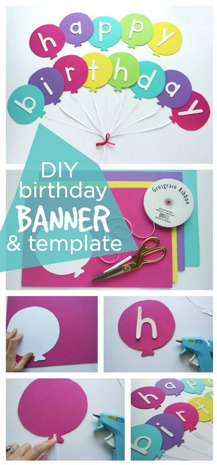 Happy Birthday Banner Diy Template | Diy Party Ideas  Group For Diy Party Banner Template