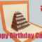 Happy Birthday Cake #2 – Pop Up Card Tutorial Within Happy Birthday Pop Up Card Free Template