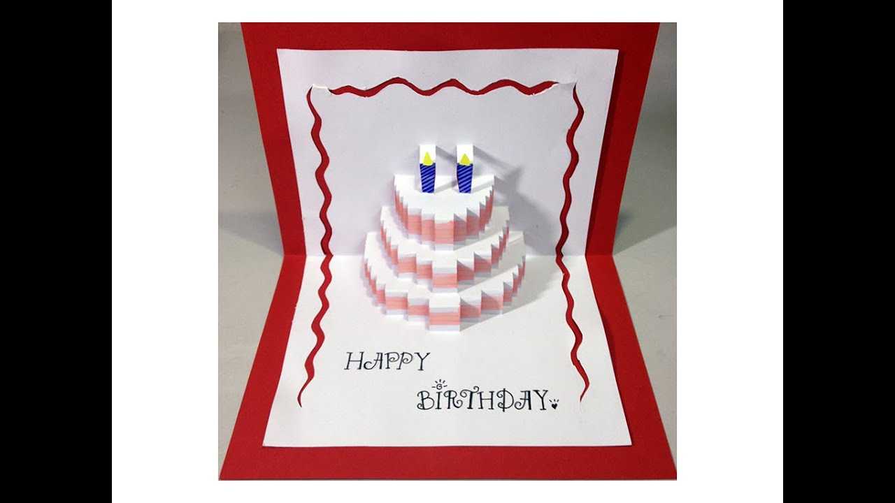 Happy Birthday Cake – Pop Up Card Tutorial With Regard To Happy Birthday Pop Up Card Free Template