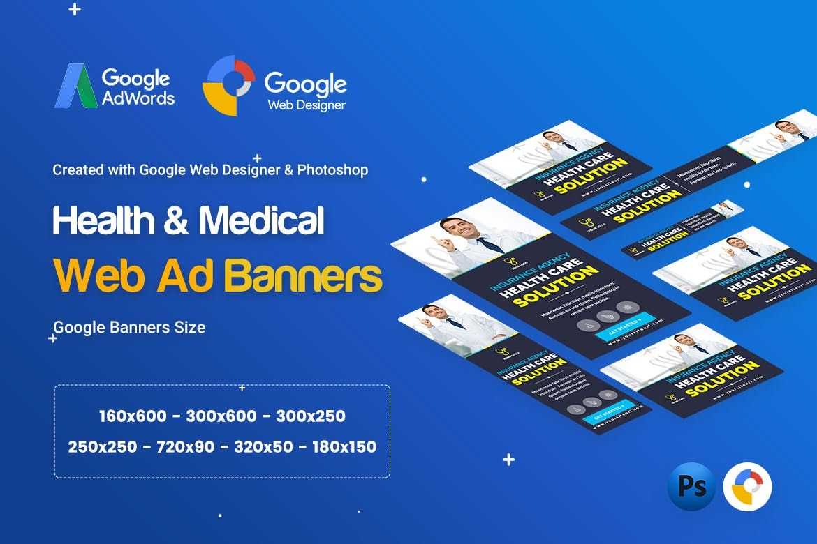 Health & Medical Banners Ad – Gwd & Psd – 07 Template Psd Regarding Medical Banner Template