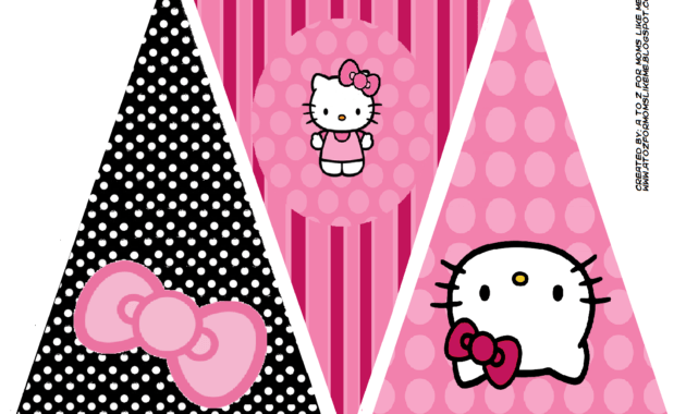 Hello Kitty Birthday Party Banner. This Is One Of 2 throughout Hello Kitty Birthday Banner Template Free