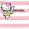 Hello Kitty Invitation Template – Portrait Mode | Free Regarding Hello Kitty Banner Template