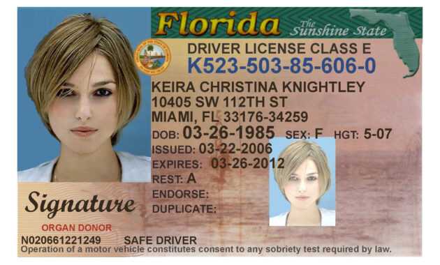 Here's A Sample Of A Fake Florida Id Card That's Solda within Florida Id Card Template