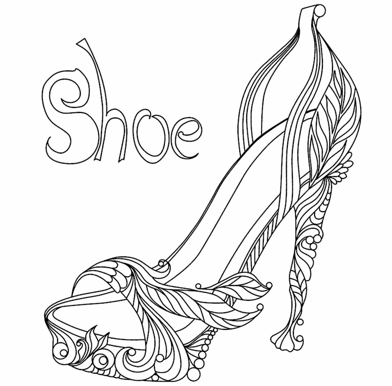 High Heel Drawing Template At Paintingvalley | Explore With High Heel Template For Cards