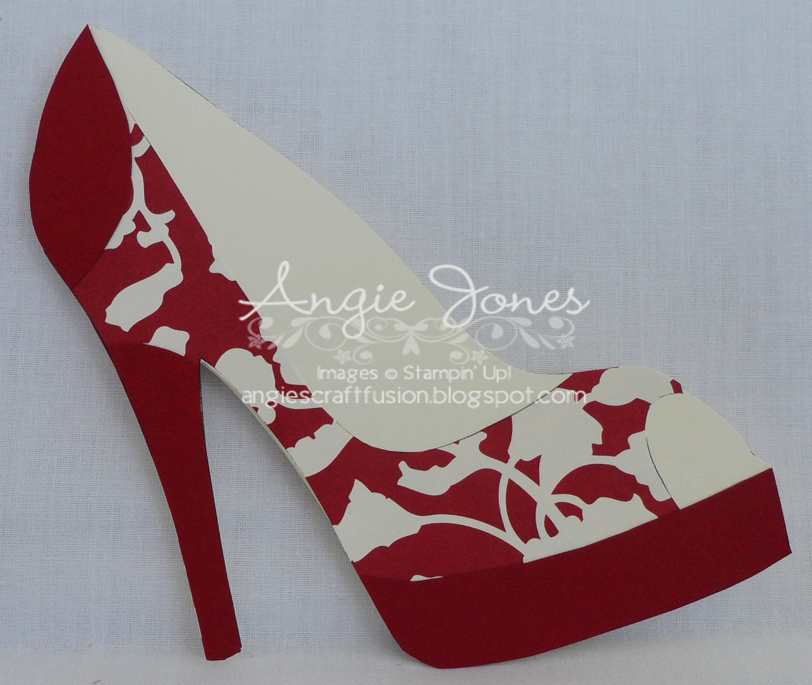 High Heel Shoe Card | Shoe Decor | Paper Shoes, Shoe In High Heel Template For Cards