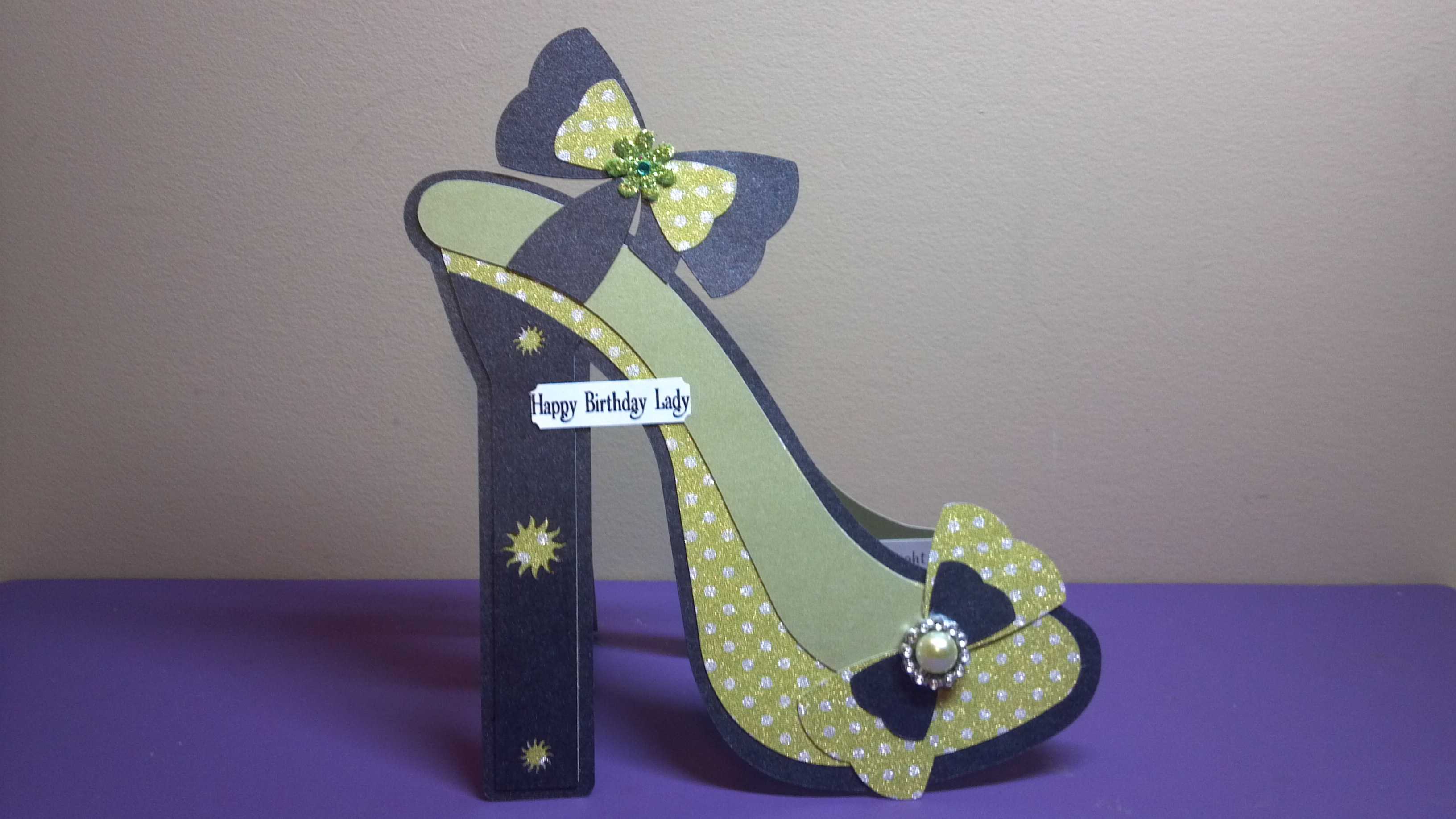 High Heel Shoe Card | The Sewgood Crafter Pertaining To High Heel Shoe Template For Card