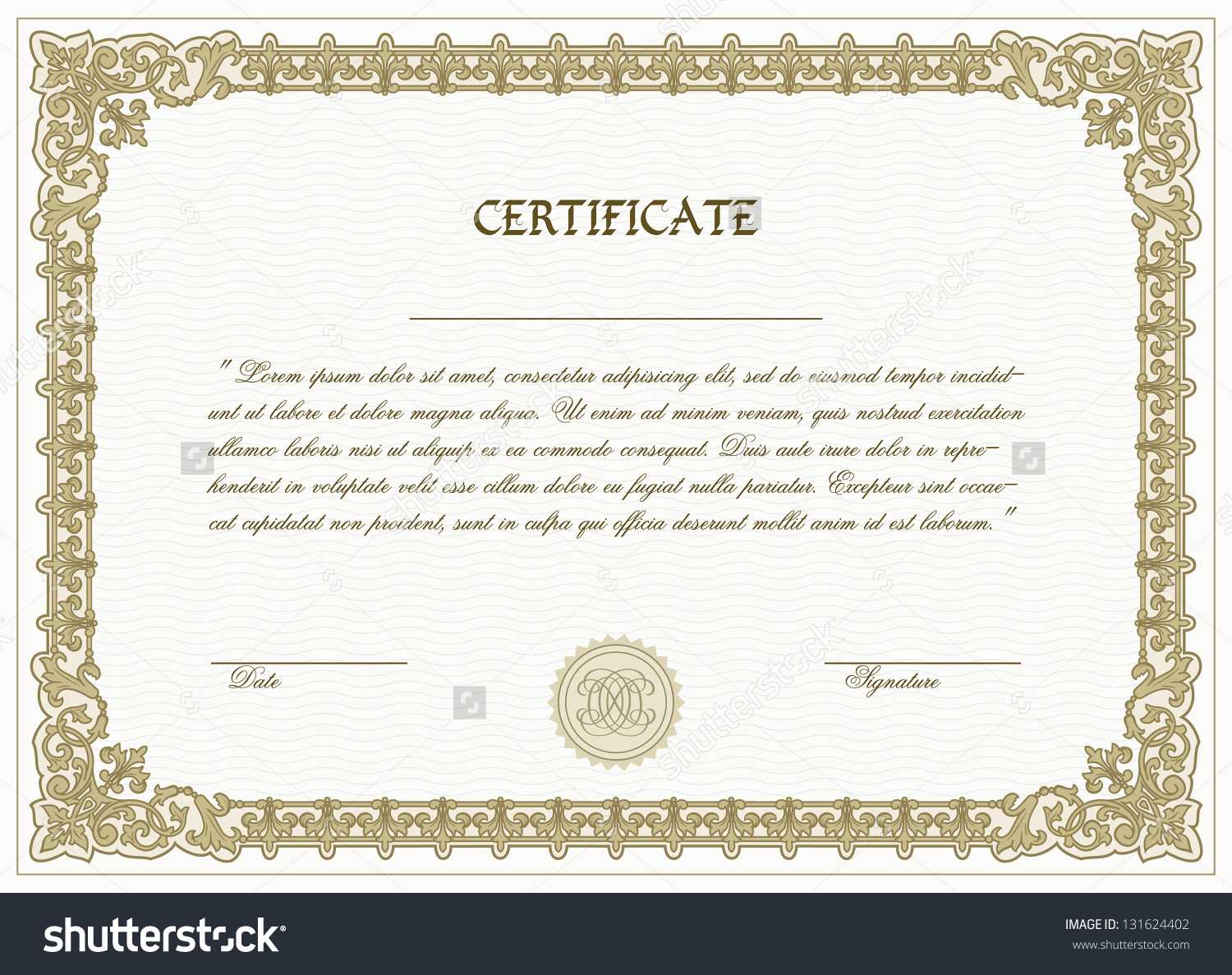 High Resolution Certificate Template – Atlantaauctionco Inside High Resolution Certificate Template