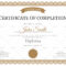 High School Completion Certificate Template For Certificate Templates For School