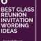 High School Reunion Invitation Template • Invitation Regarding Reunion Invitation Card Templates