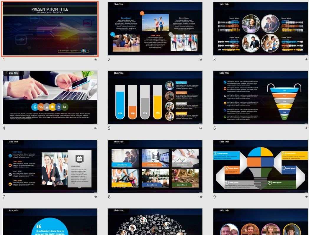 High Tech Powerpoint Template #53395 Regarding High Tech Powerpoint Template