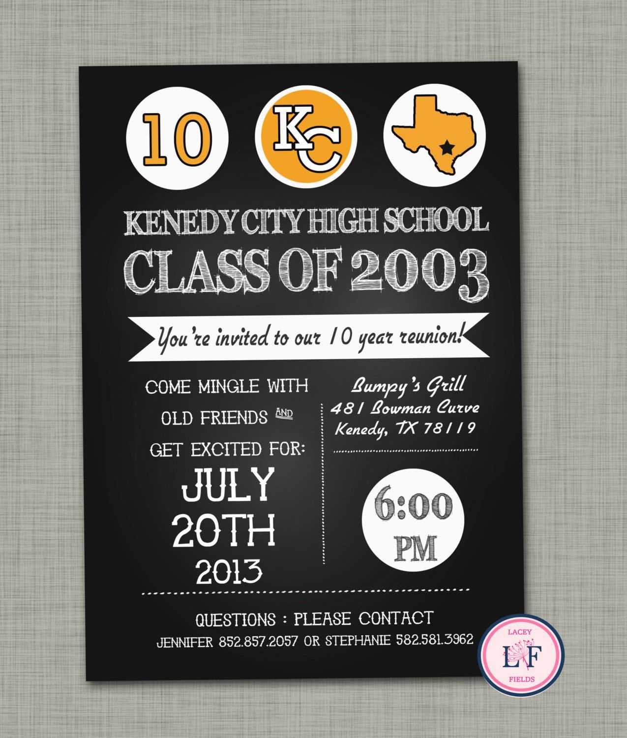 High+School+Reunion+Invitation+Printable++Family+By+ Within Reunion Invitation Card Templates
