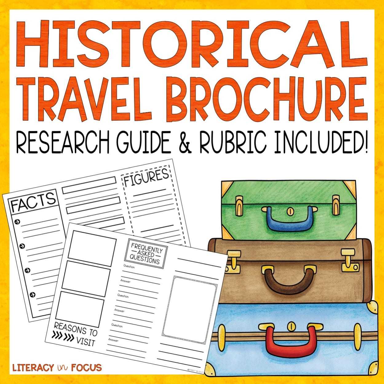 Historical Travel Brochure And Research Project | Literacy For Brochure Rubric Template