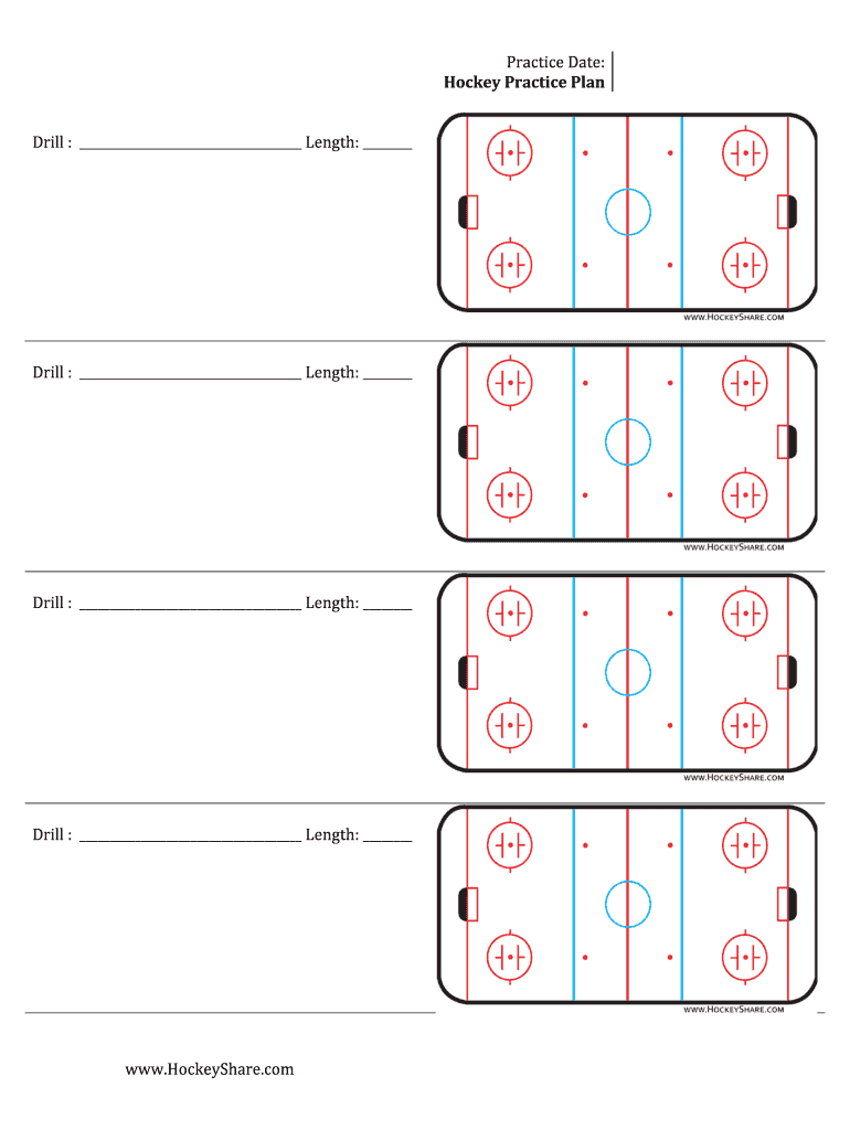 Hockey Practice Sheeyts - Fill Online, Printable, Fillable Intended For Blank Hockey Practice Plan Template