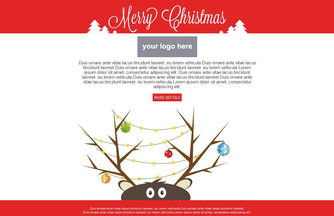 Holiday Email Template | Template Business Inside Holiday Card Email Template