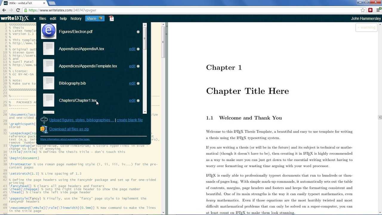 Overleaf Thesis Throughout Ms Word Thesis Template