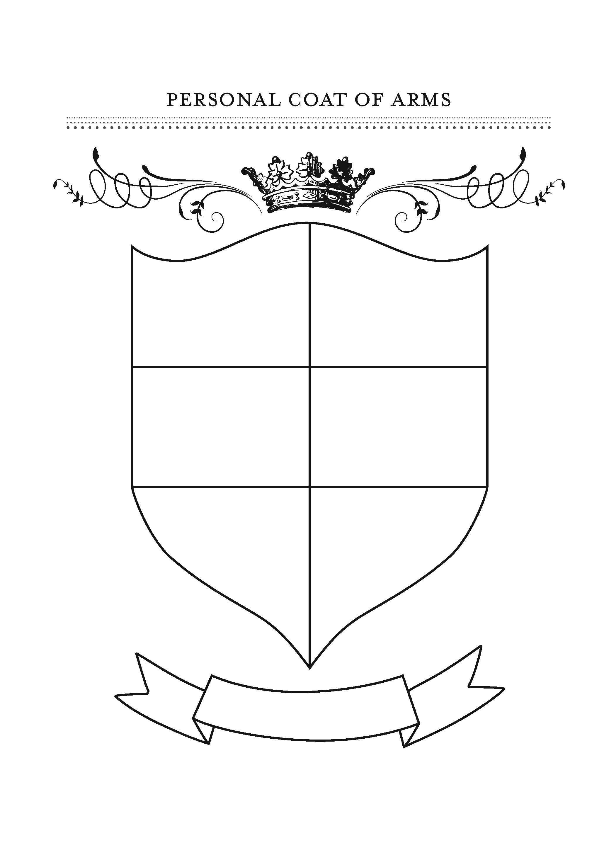 Honor Your Family With Fun Gratitude Crafts | Coat Of Arms Regarding Blank Shield Template Printable
