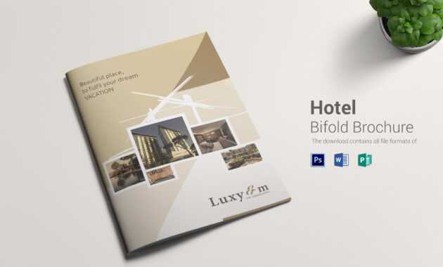 Hotel Bi Fold Brochure Template in Hotel Brochure Design Templates