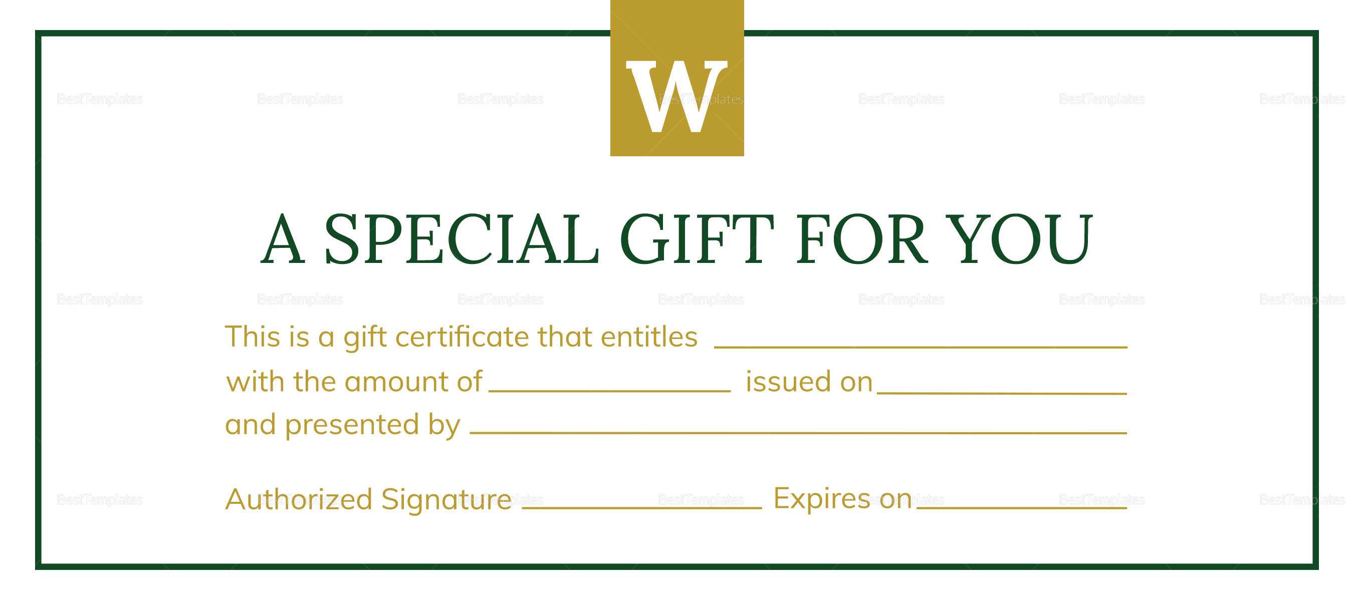 Hotel Gift Certificate Template With Regard To Company Gift Certificate Template