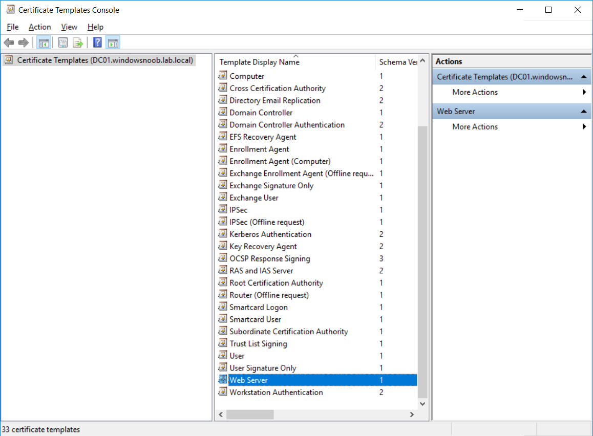 How Can I Configure System Center Configuration Manager In In Workstation Authentication Certificate Template