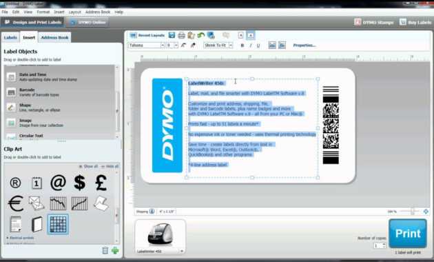 How To Build Your Own Label Template In Dymo Label Software? throughout Dymo Label Templates For Word