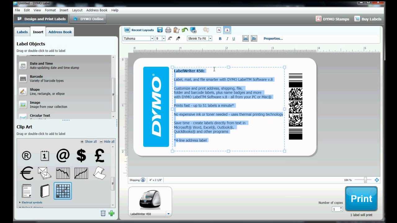 How To Build Your Own Label Template In Dymo Label Software? Throughout Dymo Label Templates For Word
