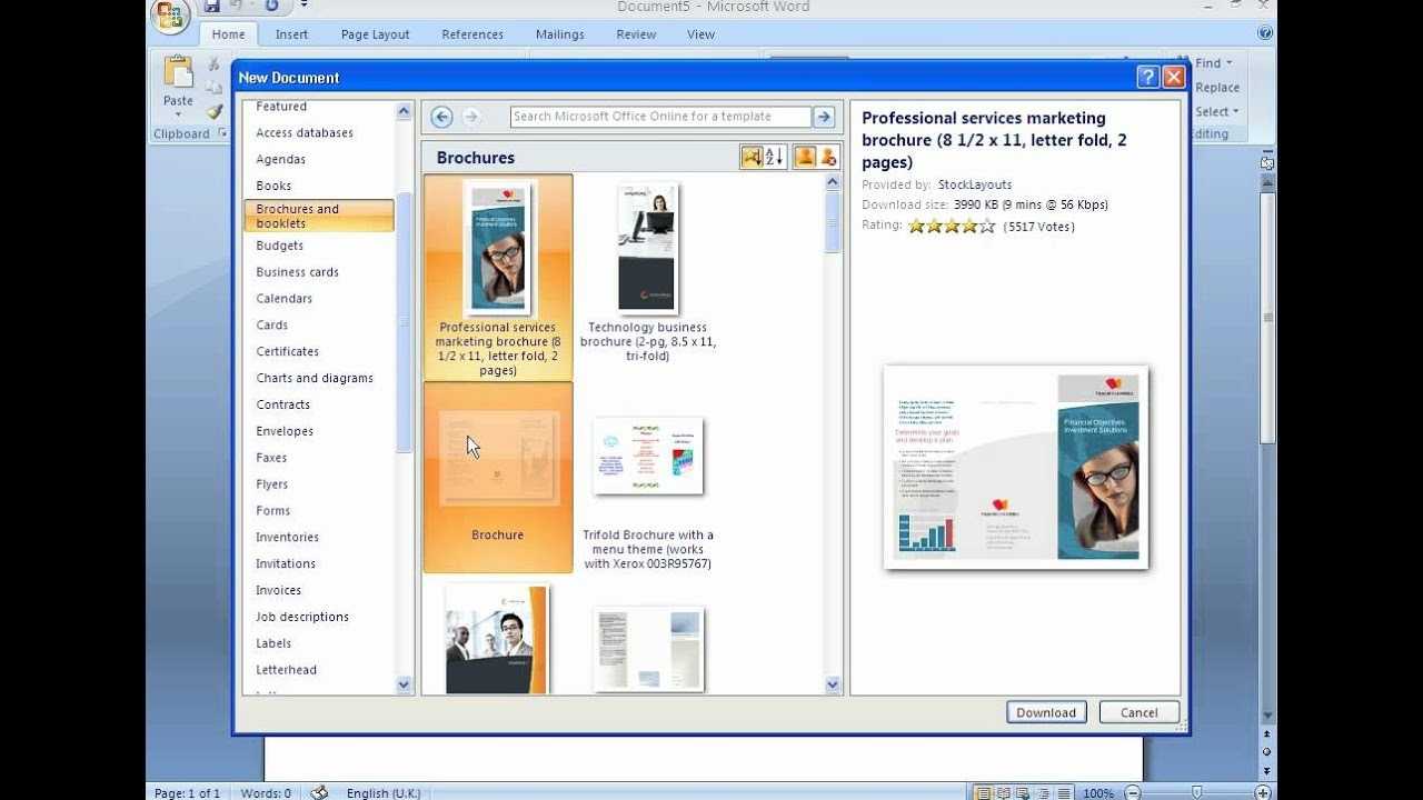 How To Create A Brochure With Microsoft Word 2007 Inside Ms Word Brochure Template