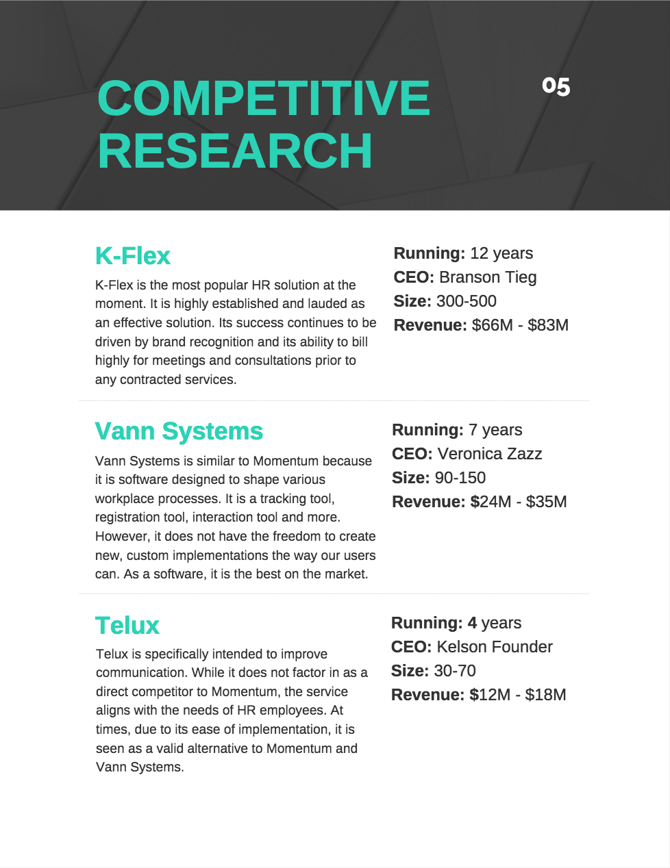 How To Create A Competitor Analysis Report (Templates Within Company Analysis Report Template