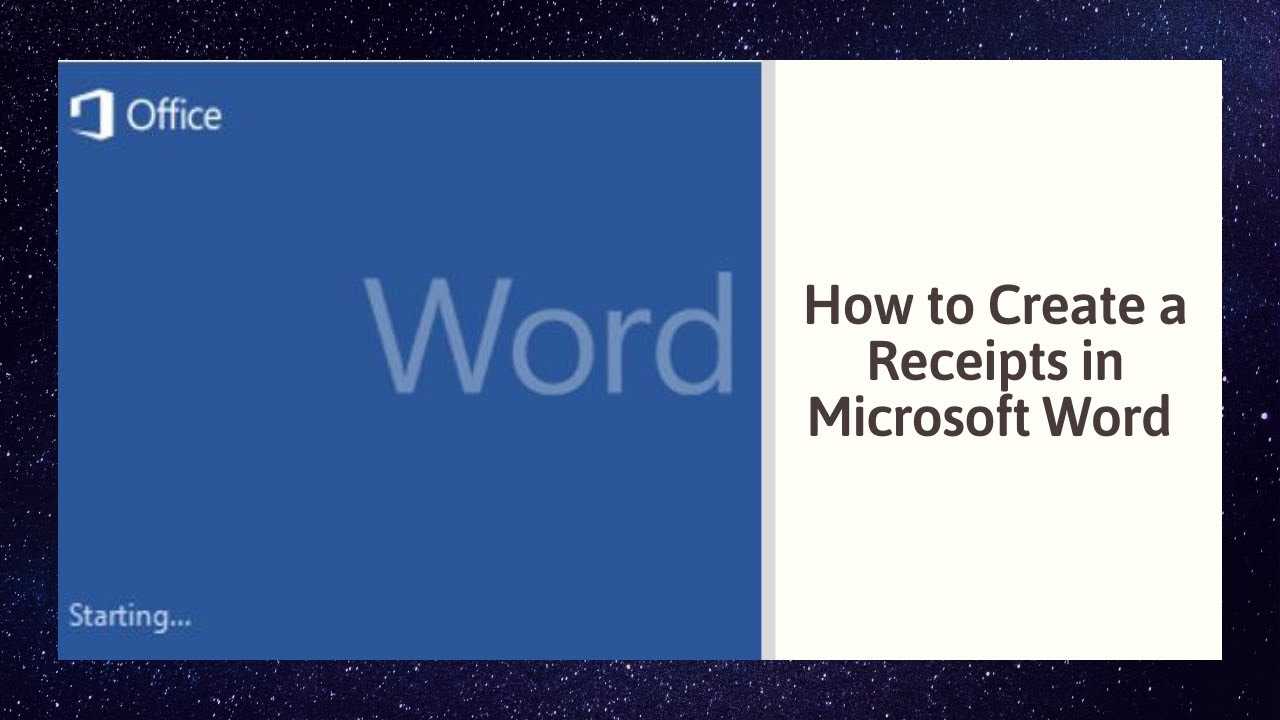 How To Create A Receipts In Microsoft Word In Invoice Template Word 2010
